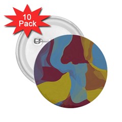 Watercolors 2 25  Button (10 Pack) by LalyLauraFLM