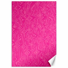 Abstract Stars In Hot Pink Canvas 12  X 18  (unframed) by StuffOrSomething