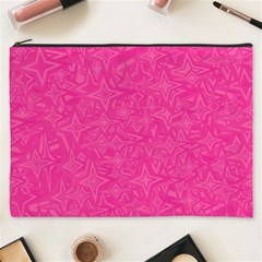 Abstract Stars In Hot Pink Cosmetic Bag (xxxl) by StuffOrSomething