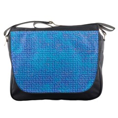 Textured Blue & Purple Abstract Messenger Bag by StuffOrSomething