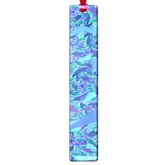 Blue Confetti Storm Large Bookmark by KirstenStar