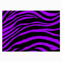 Purple Zebra Glasses Cloth (large, Two Sided) by ArtistRoseanneJones