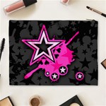 Pink Star Graphic Cosmetic Bag (XL) Back