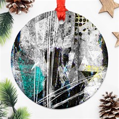 Urban Funk Round Ornament (two Sides) by ArtistRoseanneJones