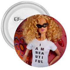 I Am Beautiful - Kinzie 3  Button by tiffanygholar