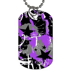 Purple Scene Kid Dog Tag (one Sided) by ArtistRoseanneJones