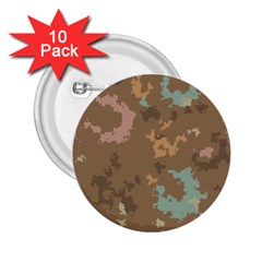 Paint Strokes In Retro Colors 2 25  Button (10 Pack) by LalyLauraFLM