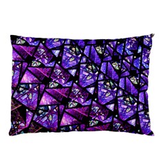  Blue Purple Shattered Glass Pillow Cases (two Sides) by KirstenStar