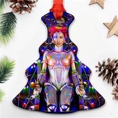 Robot Butterfly Christmas Tree Ornament (2 Sides) by icarusismartdesigns