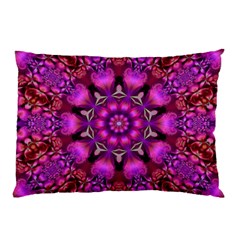 Pink Fractal Kaleidoscope  Pillow Cases (two Sides) by KirstenStar