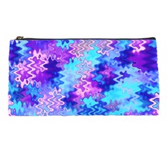 Blue And Purple Marble Waves Pencil Cases by KirstenStar