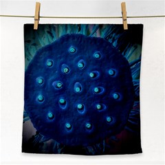 Blue Plant Face Towel by InsanityExpressedSuperStore