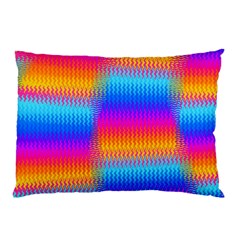 Psychedelic Rainbow Heat Waves Pillow Cases (two Sides) by KirstenStar