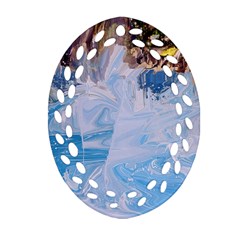 Splash 4 Oval Filigree Ornament (2-side)  by icarusismartdesigns