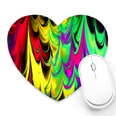 Fractal Marbled 14 Heart Mousepads by ImpressiveMoments