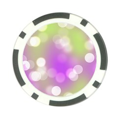 Modern Bokeh 7 Poker Chip Card Guards by ImpressiveMoments