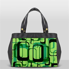 Retro Pattern 1971 Green Office Handbags by ImpressiveMoments