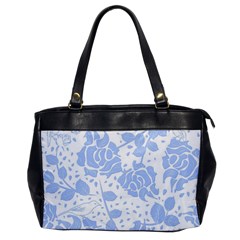 Floral Wallpaper Blue Office Handbags by ImpressiveMoments