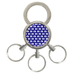 Modern Chic Vector Camera Illustration Pattern 3-ring Key Chains by GardenOfOphir