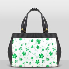 Sweet Shiny Floral Green Office Handbags by ImpressiveMoments