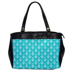 Awesome Retro Pattern Turquoise Office Handbags by ImpressiveMoments