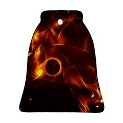 Fire And Flames In The Universe Bell Ornament (2 Sides) by FantasyWorld7