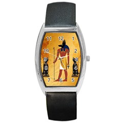 Anubis, Ancient Egyptian God Of The Dead Rituals  Barrel Metal Watches by FantasyWorld7