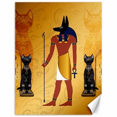 Anubis, Ancient Egyptian God Of The Dead Rituals  Canvas 18  X 24   by FantasyWorld7