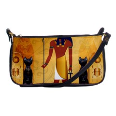 Anubis, Ancient Egyptian God Of The Dead Rituals  Shoulder Clutch Bags by FantasyWorld7