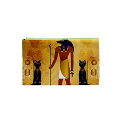 Anubis, Ancient Egyptian God Of The Dead Rituals  Cosmetic Bag (xs) by FantasyWorld7