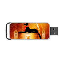 Anubis, Ancient Egyptian God Of The Dead Rituals  Portable Usb Flash (one Side) by FantasyWorld7