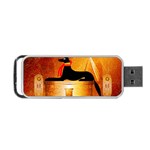 Anubis, Ancient Egyptian God Of The Dead Rituals  Portable USB Flash (One Side) Front