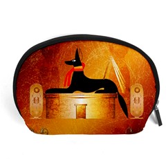 Anubis, Ancient Egyptian God Of The Dead Rituals  Accessory Pouches (large)  by FantasyWorld7