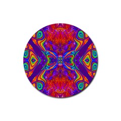 Butterfly Abstract Rubber Round Coaster (4 Pack) by icarusismartdesigns