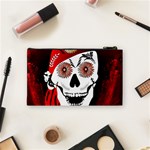 Funny Happy Skull Cosmetic Bag (Small)  Back