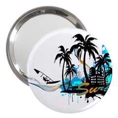 Surfing 3  Handbag Mirrors by EnjoymentArt