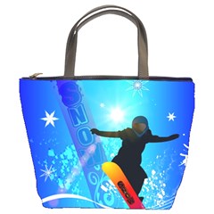 Snowboarding Bucket Bags by FantasyWorld7