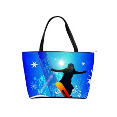 Snowboarding Shoulder Handbags by FantasyWorld7