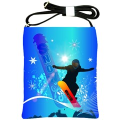 Snowboarding Shoulder Sling Bags by FantasyWorld7