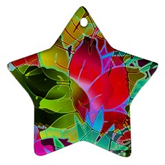 Floral Abstract 1 Ornament (star)  by MedusArt