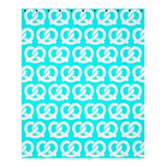 Aqua Pretzel Illustrations Pattern Shower Curtain 60  X 72  (medium)  by GardenOfOphir