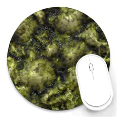 Alien Dna Green Round Mousepads by ImpressiveMoments