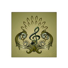 Decorative Clef With Damask In Soft Green Satin Bandana Scarf by FantasyWorld7