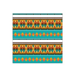 Tribal Design In Retro Colors Satin Bandana Scarf by LalyLauraFLM