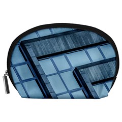 Abstract View Of Modern Buildings Accessory Pouches (large)  by OZMedia