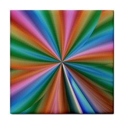 Abstract Rainbow Tile Coasters by OZMedia