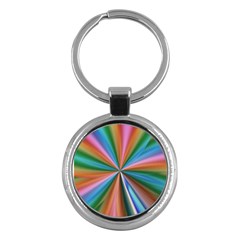 Abstract Rainbow Key Chains (round)  by OZMedia