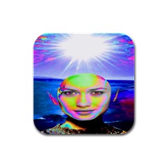 Sunshine Illumination Rubber Square Coaster (4 Pack)  by icarusismartdesigns