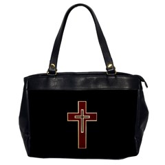 Red Christian Cross Oversize Office Handbag by igorsin