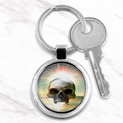 Skull Sunset Key Chains (round)  by icarusismartdesigns